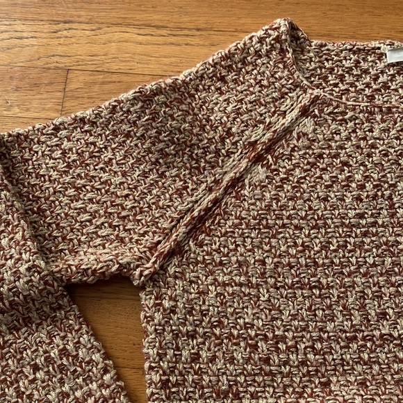 JOIE Metallic Gold Crew Neck Long Sleeve Sweater Size Small - Picture 8 of 13